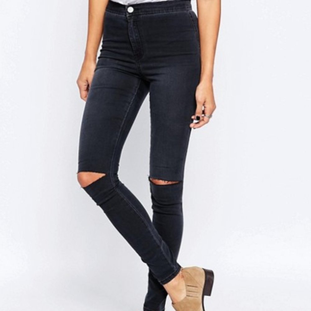 ASOS High Waist Denim Jeggings